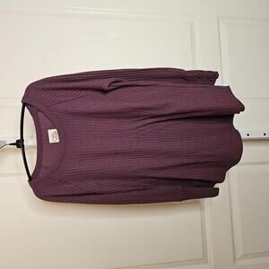 Chasor Long Sleeve Waffle Knit Top - Size L